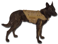 Search and rescue dog tactical MOLLE vest