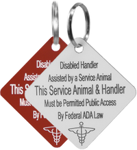 Service Dog and Handler ID Tag