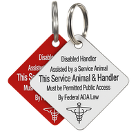 ADA service dog identification tag