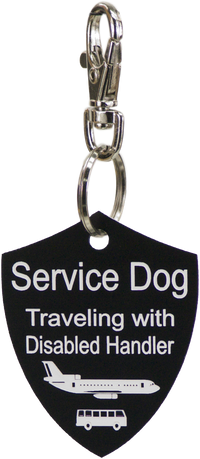 Engraved ADA law service dog tag