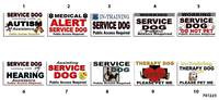 Professional service dog identification