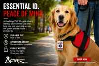 Universal service dog identification card