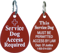 Weather resistant service dog tag