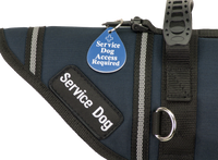 Service dog harness tag