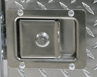 Stainless steel locking door latches with key