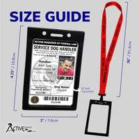 Service dog ID card holder