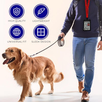 Service dog badge holder lanyard