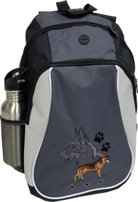 Personalized Dog Breed Backpack with Custom Embroidered Dog Breed Design