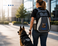 Service Dog backpack with personalized name or text