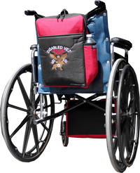 Personalized Wheelchair Bag with Service Dog Design