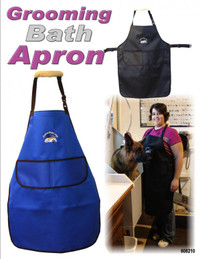 Professional pet grooming apron with adjustable straps
