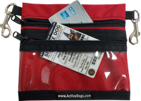 Service Dog Medical Document Holder with Storage Compartment