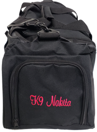 Personalized Dog Breed Travel Duffel Bag with Embroidered Breed Graphic