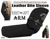 Ambidextrous Suede Leather Bite Sleeve