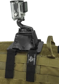 Tactical dog harness camera mounting accessory