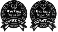 Engraved Therapy/Service Dog Sign