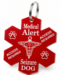 Seizure dog identification tag