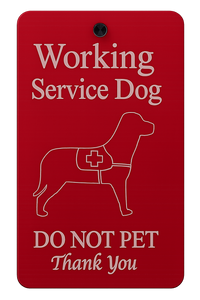 Engraved aluminum dog badge