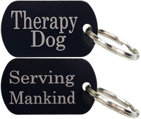 Aluminum Therapy Dog Tag