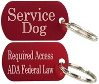 Aluminum Service Dog Tag