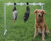 Aluminum duck rack for retriever training