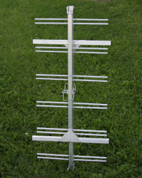 Portable folding duck rack for field training