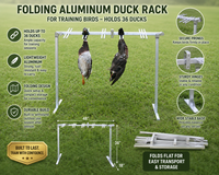 Made in USA aluminum duck rack for hunt tests