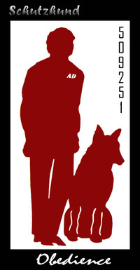 Schutzhund Obedience Decals