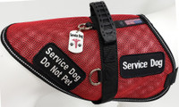 Service dog collar identification tag