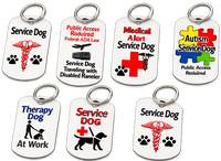Service Dog identification tag
