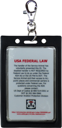 Pet ID Card Holder with Split Key Ring
