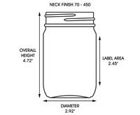 12 oz glass evidence jar for narcotics transport kit