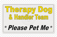 Therapy dog information cards