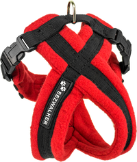 Made in USA no pull fleece dog harness available in multiple colors