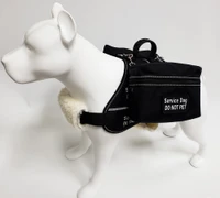 Service Dog storage vest with clear ID badge window