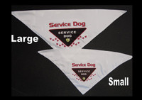 Large and Small Service Dog Bandana