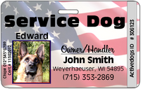 USA Service Dog ID Badge