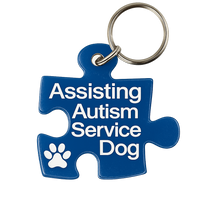 Autism service dog tag