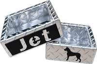 Personalized dog food and water bowl set