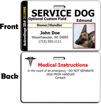 Custom medical ID card