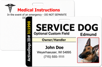 Medical information ID card