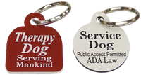 Small dog vest identification tag