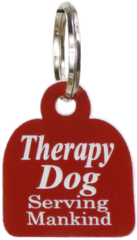 Engraved Service Therapy ID Dog Tag