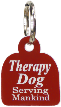 Small therapy dog ID tag
