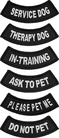 Inverted Rocker Arch Patch For Service/Therapy Dog Vest