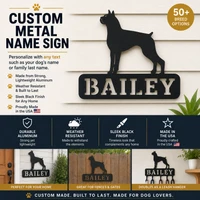 Personalized dog name wall decor
