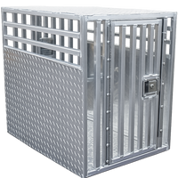 Diamond tread aluminum dog kennel