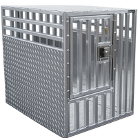 Aluminum travel dog crate