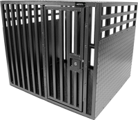 Diamond tread aluminum dog kennel