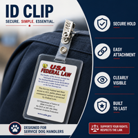 Lightweight ID badge clip